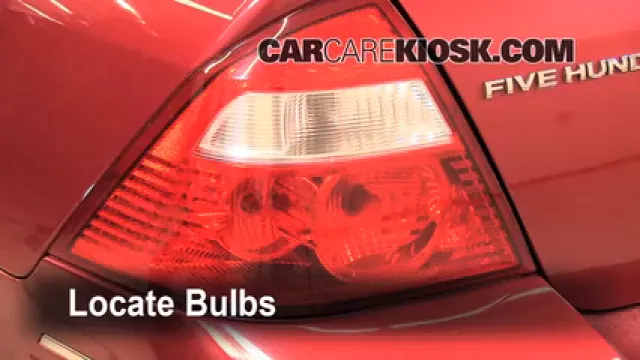 2005 Ford Five Hundred SEL 3.0L V6 Éclairage Feux de position arrière (remplacer ampoule)